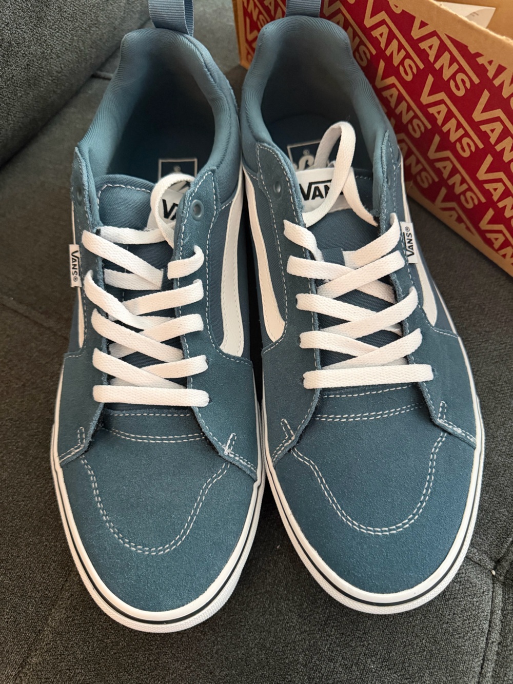 Vans Old Skool Sneakers in Teal and White